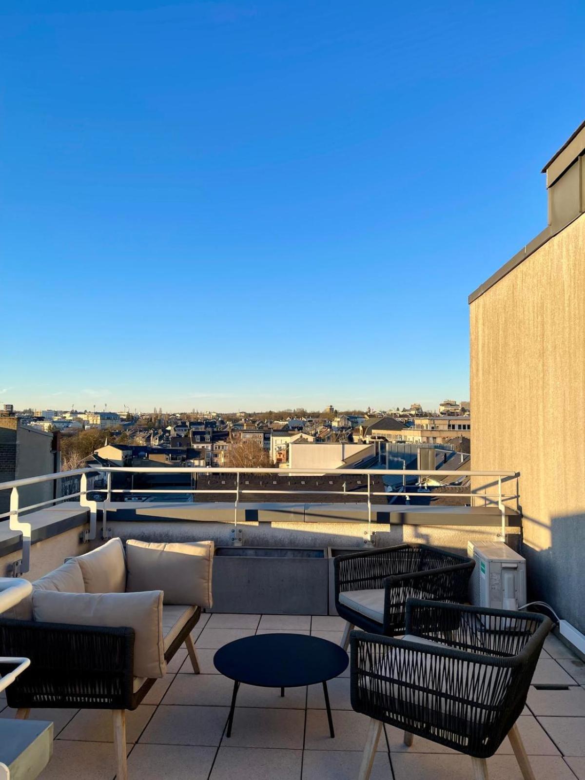 Appartamento Lux Penthouse - Office, Terrace, Gym & Parking Lussemburgo Esterno foto