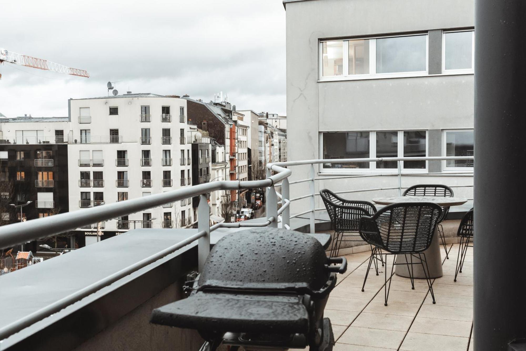 Appartamento Lux Penthouse - Office, Terrace, Gym & Parking Lussemburgo Esterno foto